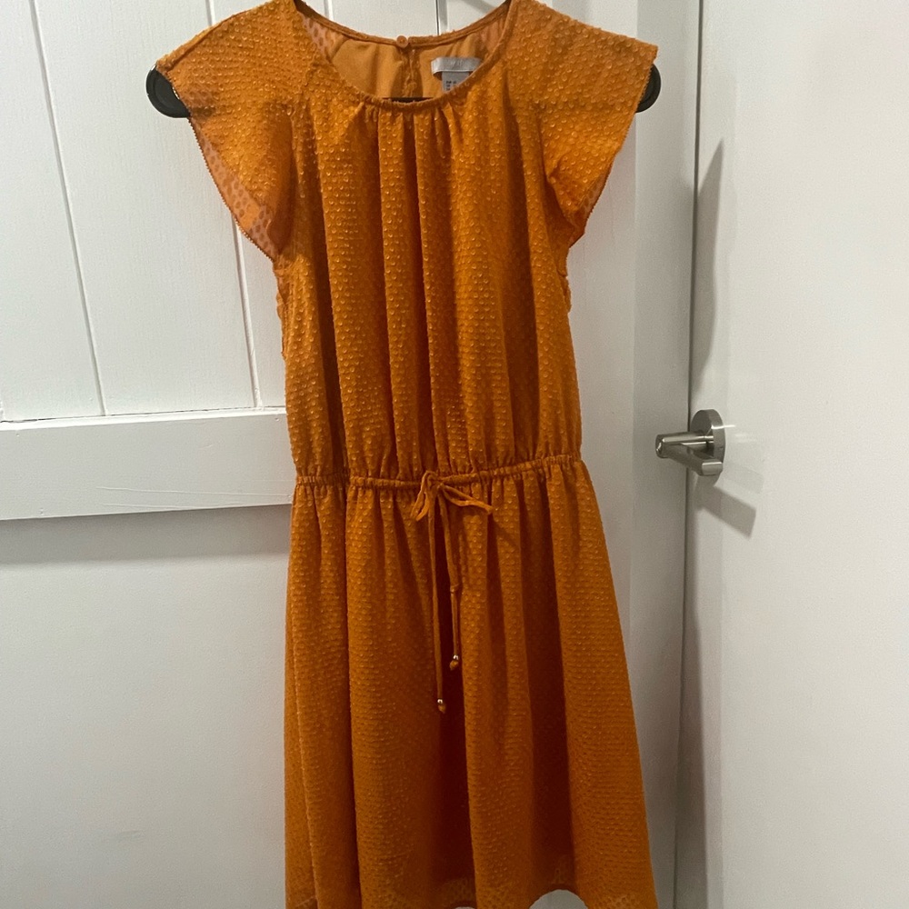 H&M gold/yellow/orange dress. Size 0